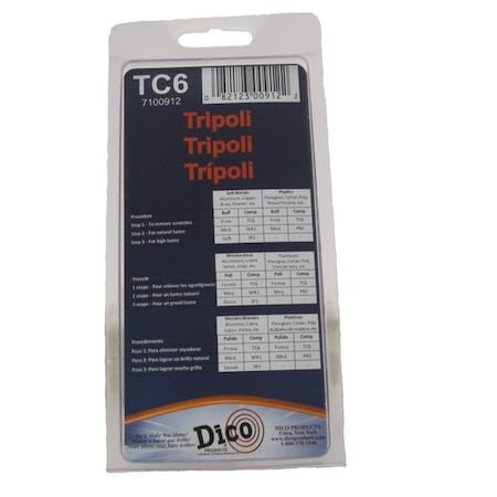 Dico Dico 7100912 Tripoli Buffing Compound for Use with Buffing Wheels; Brown - Brick 7100912